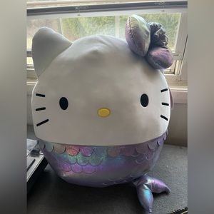 Squishmallows Kellytoy Hello Kitty Sanrio 20" Plush Stuffed Animal Toy, Mermaid